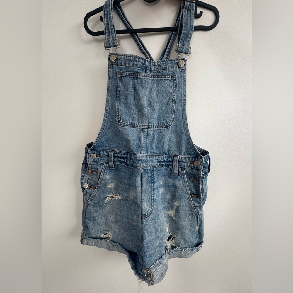 Madewell Blue Denim Overalls